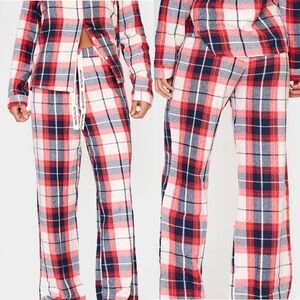 Pretty Little Thing Navy Checked Pajama Pants